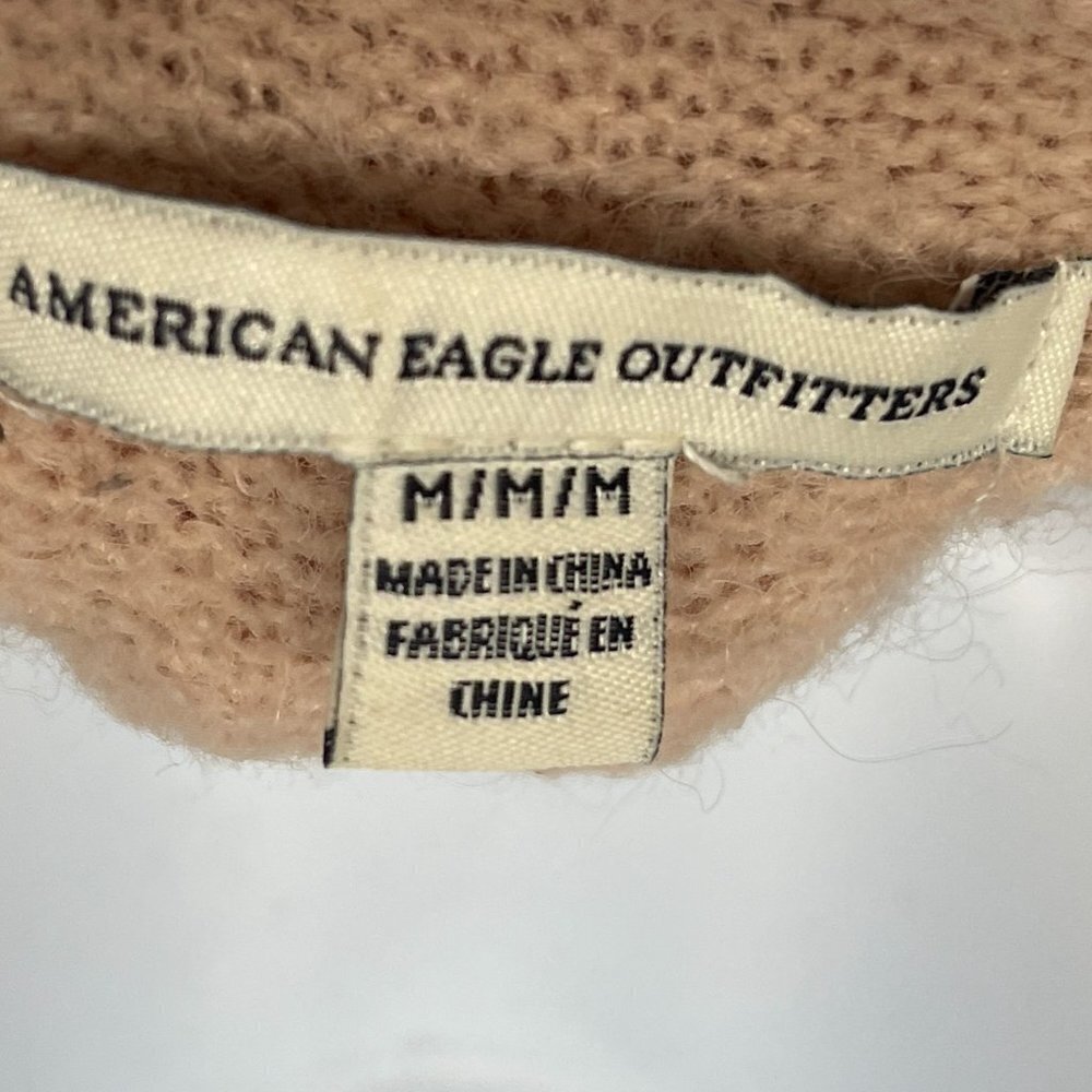 American Eagle Color Block Fuzzy Striped Cozy Lon… - image 5